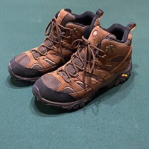 Merrell Mens Moab 2 Mid Waterproof Boot Brown Size 9.5 M